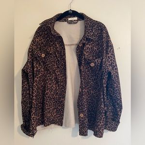 Easel Brand Cheetah Jacket.